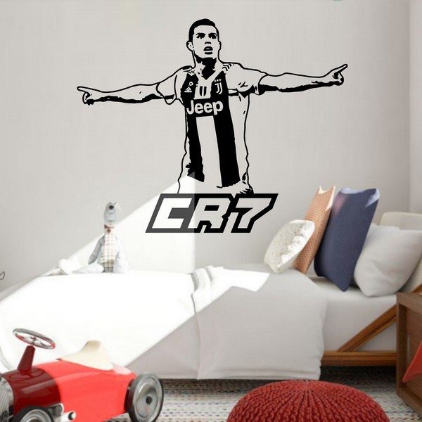 Example of wall stickers: Ronaldo Cristiano Juve